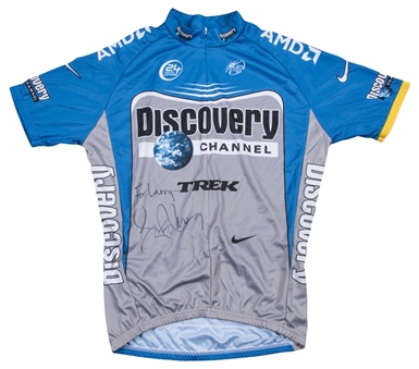 Lance Armstrong Signed & Inscribed Cycling Shirt (JSA)